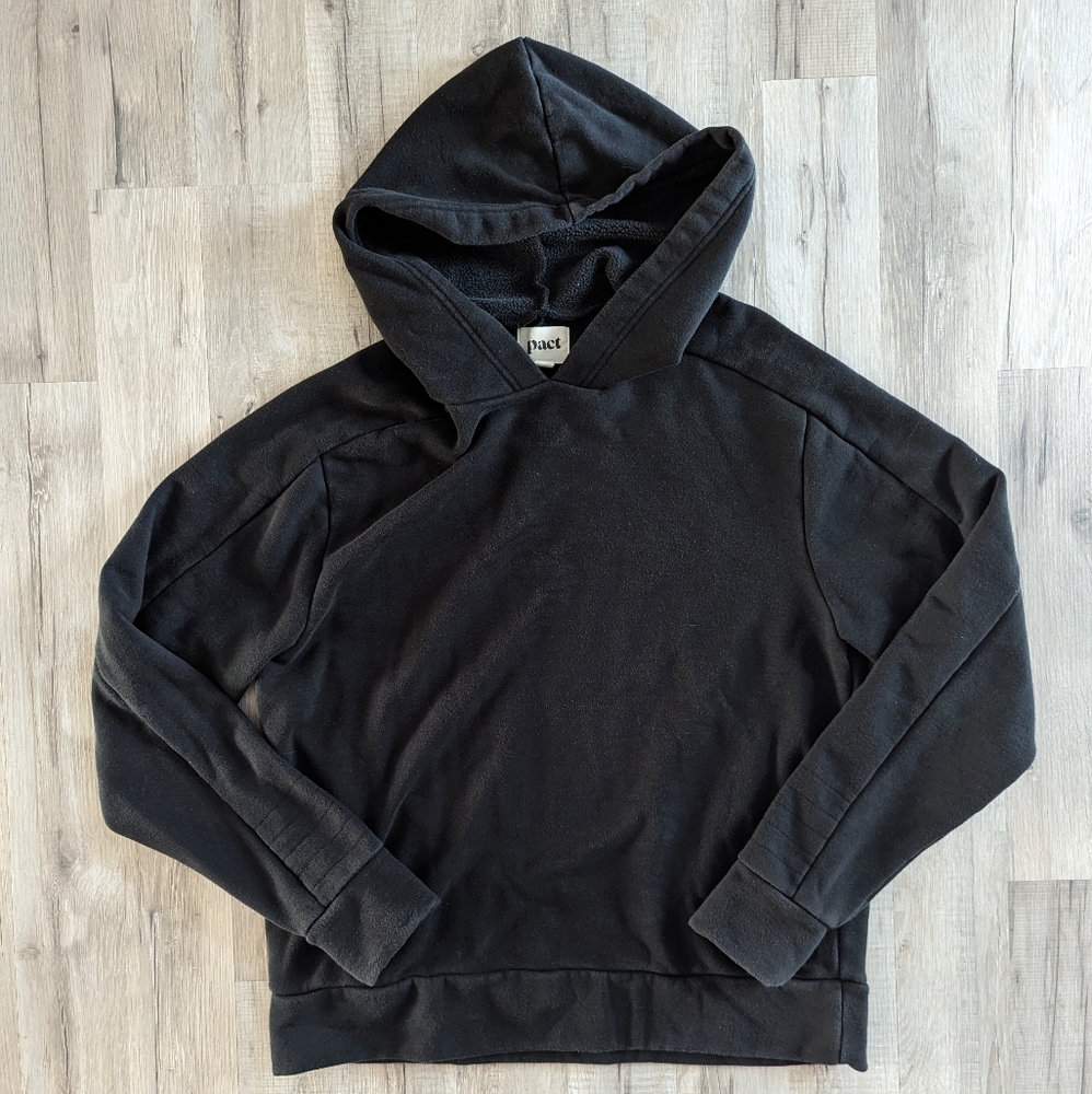 Pact Black Pullover Hoodie, Large